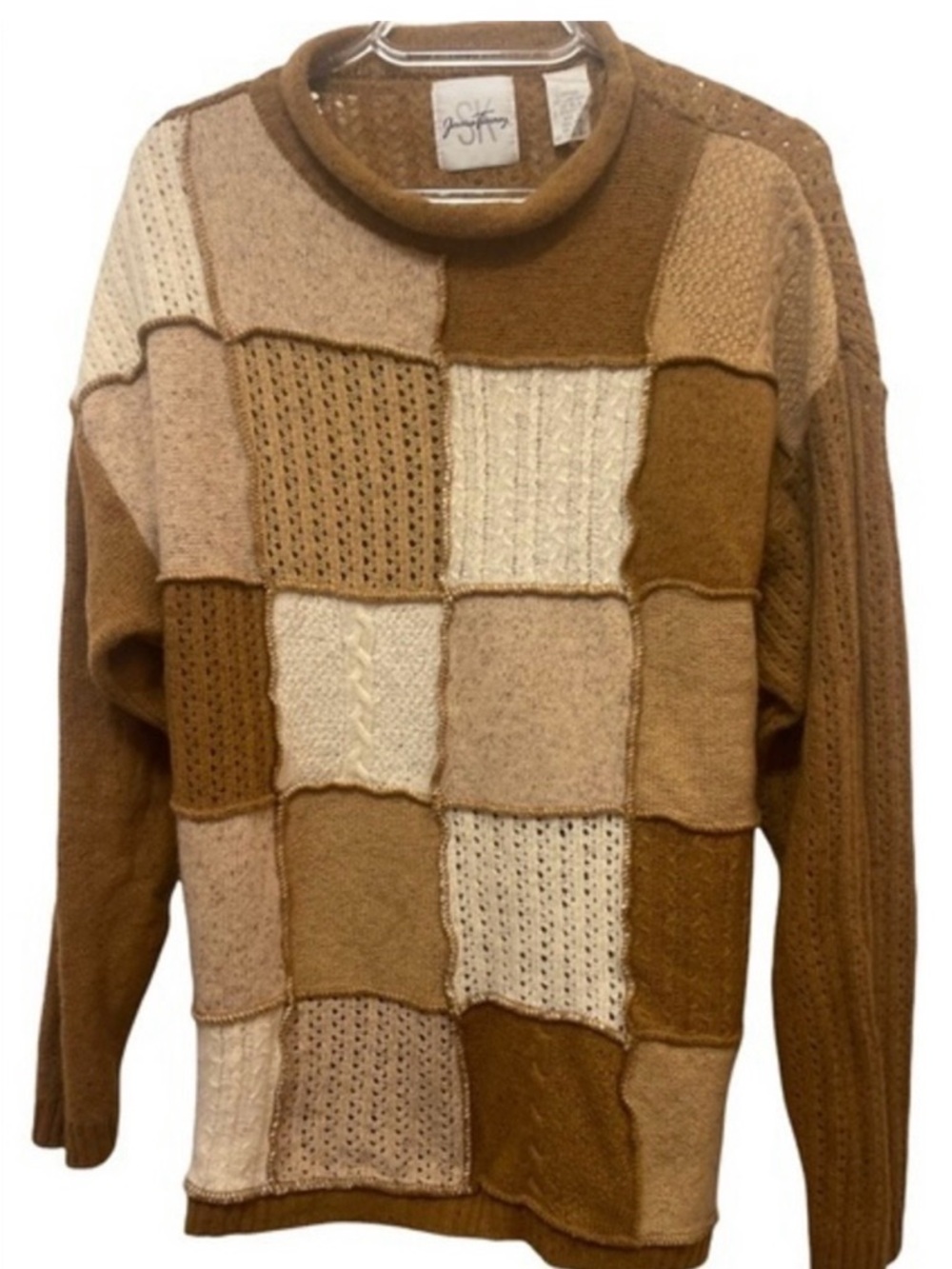 Jessica Tierney Color Blocked Sweater Size Large